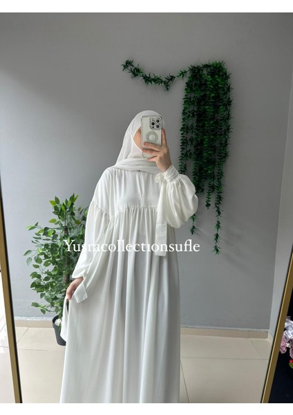 Tesettür Liza Elbise Kol Bağlamalı fiyatları