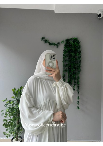 Tesettür Liza Elbise Kol Bağlamalı modelleri