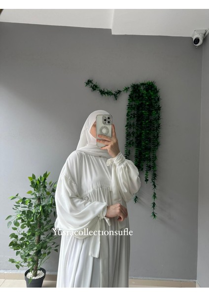 Tesettür Liza Elbise Kol Bağlamalı fırsatları