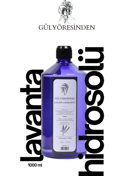 Doğal Lavanta Hidrosolü 1 L | Saf Lavanta Suyu | Cilt Toniği & Ferahlatıcı Tonik