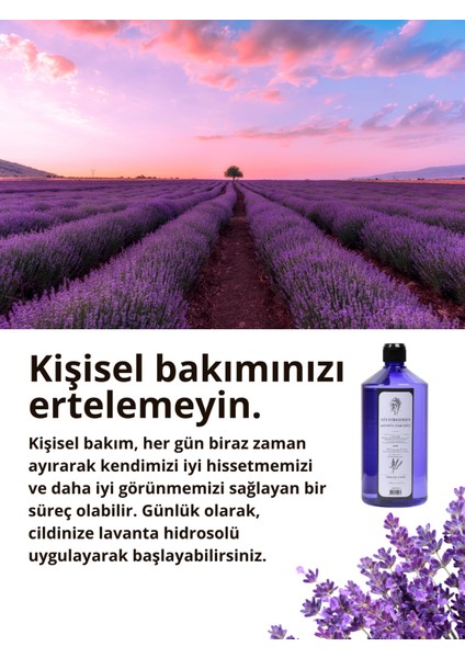 Doğal Lavanta Hidrosolü 1 L | Saf Lavanta Suyu | Cilt Toniği & Ferahlatıcı Tonik indirimleri