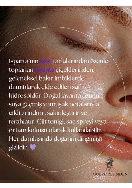 Doğal Lavanta Hidrosolü 1 L | Saf Lavanta Suyu | Cilt Toniği & Ferahlatıcı Tonik