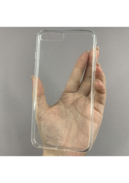 Iphone 7 Plus Iphone 8 Plus Uyumlu Şeffaf Silikon Kamera Korumalı Kılıf
