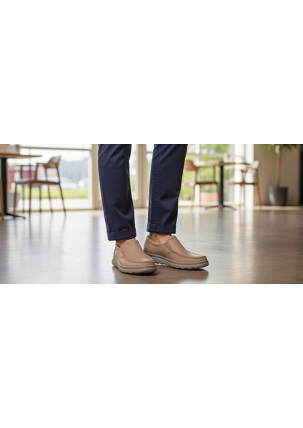 GR0451 Hakiki Nubuk Deri Üst Kalite Özel Üretim Bağcıksız Kum Rengi Günlük Spor Klasik Erkek Ayakkabı fiyatları