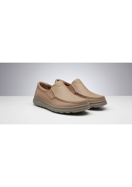 GR0451 Hakiki Nubuk Deri Üst Kalite Özel Üretim Bağcıksız Kum Rengi Günlük Spor Klasik Erkek Ayakkabı indirimleri