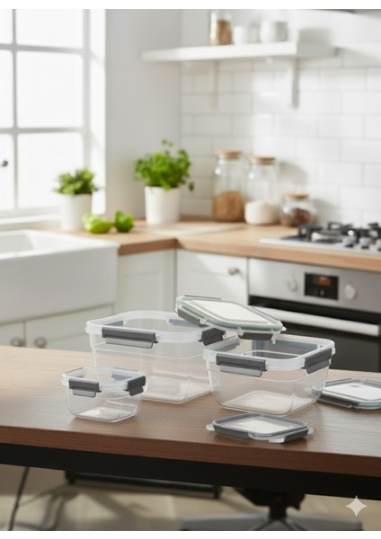 3’lü Kilitli Saklama Kabı Seti – Sızdırmaz Gıda Kabı, Hava Geçirmez 1.85LT | 1.05 Lt | 575 ml fiyatları