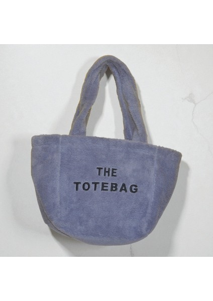 Kadın Peluş Tote Çanta – Yumuşak Dokulu Trend Günlük Çanta