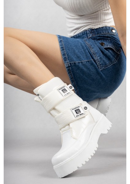 Miah Beyaz Rugan Kar Bot - Lisinya fırsatları