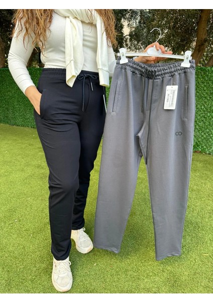 Düz Paça Füme Eşofman Altı