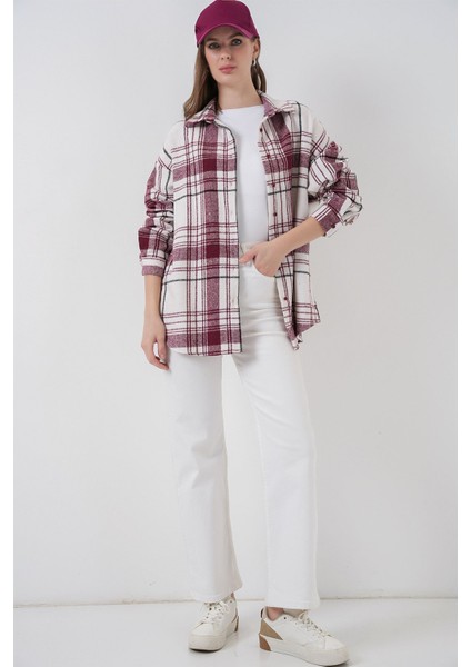 Kadın Bdart Regular Fit Oduncu Gömlek Macenta Pembesi fiyatları