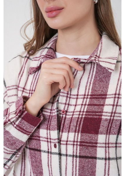 Kadın Bdart Regular Fit Oduncu Gömlek Macenta Pembesi indirimleri