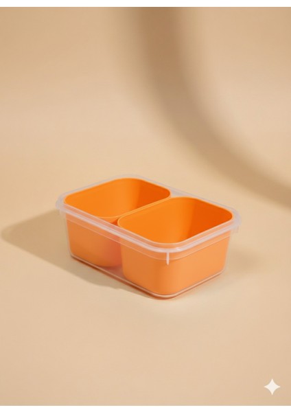 Yemek Kabı Sızdırmaz Kendinden Kaşıklı 2 Bölmeli – Ofis ve Okul Için Uygun Saklama, Yemek Kabı modelleri