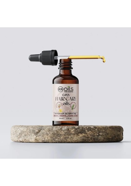 Easy Hair Care - Aromaterapik Doğal Saç Bakım Yağı 50 ml | Yeni Saç Oluşumunu Destekler, Güçlü ve Sağlıklı Görünüm Için