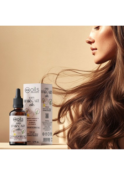 Easy Hair Care - Aromaterapik Doğal Saç Bakım Yağı 50 ml | Yeni Saç Oluşumunu Destekler, Güçlü ve Sağlıklı Görünüm Için indirimleri