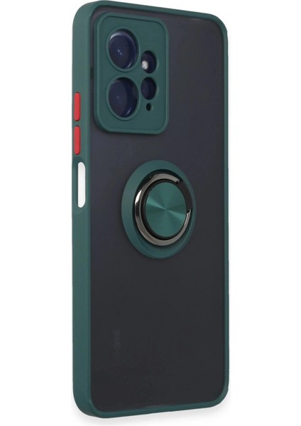 Xiaomi Redmi Note 12 4g Kılıf Montreal Yüzüklü Silikon Kapak - Yeşil fiyatları