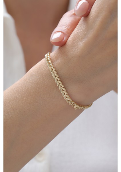 14 Ayar Altın Başak Bileklik fiyatları