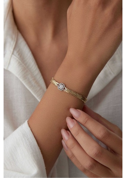 14 Ayar Altın Pars Baget Bileklik