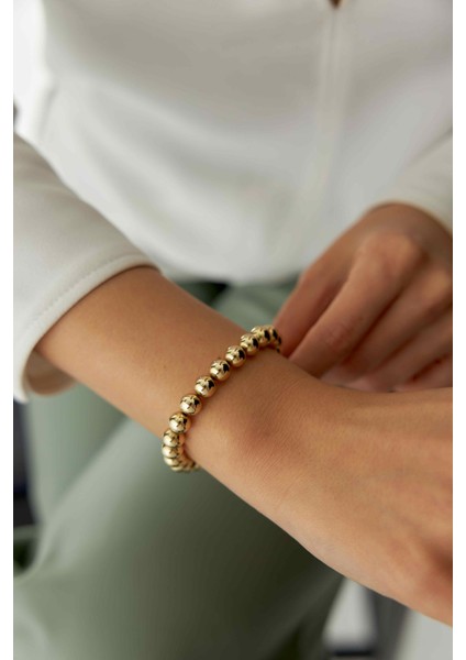 14 Ayar Altın Sıralı Toplu Bileklik