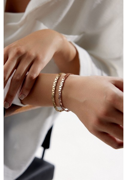 14 Ayar Altın Üçgen Bileklik fırsatları