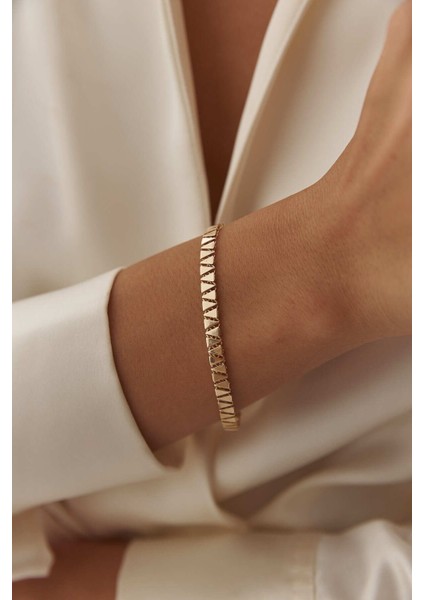 14 Ayar Altın Üçgen Bileklik indirimleri