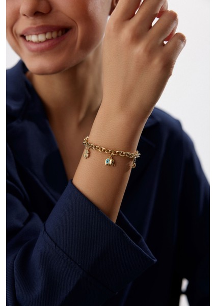 14 Ayar Altın Şans Bileklik