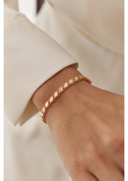 14 Ayar Altın Kalın Pullu Bileklik fiyatları