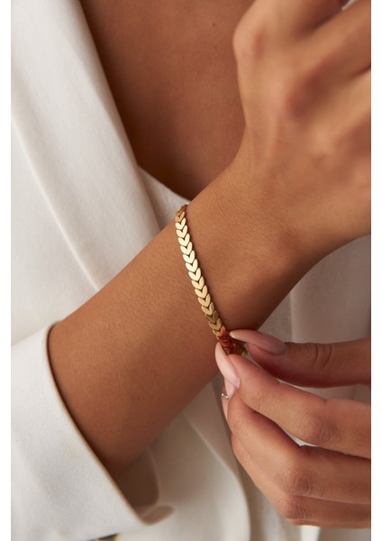 14 Ayar Altın Buğday Bileklik