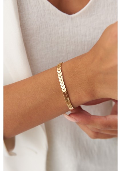 14 Ayar Altın Buğday Bileklik modelleri