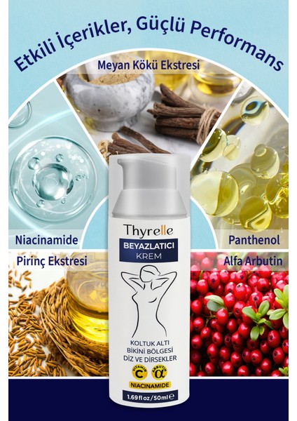 Cilt Beyazlatıcı Krem Leke, Kararma ve Renk Eşitsizliklerine Karşı Etkili Bakım Kremi , (2X50ML) Beyazlatıcı Krem indirimleri