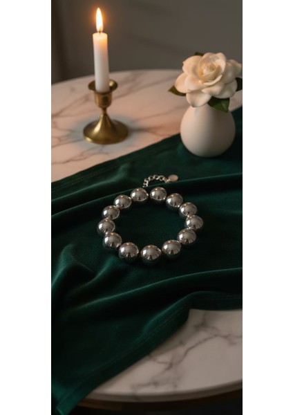 Esu Geniş Gümüş Rengi Bileklik fiyatları