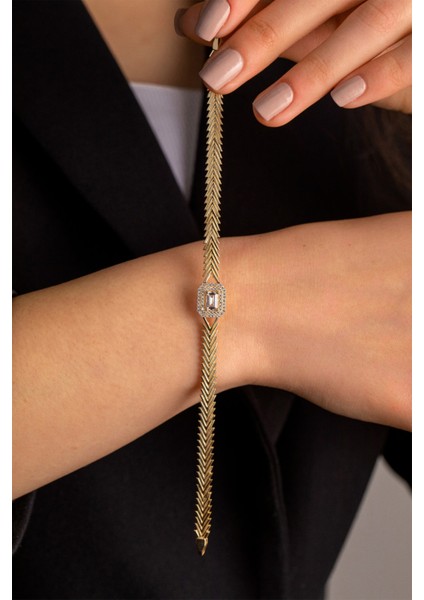 14 Ayar Altın Baget Pars Bileklik modelleri