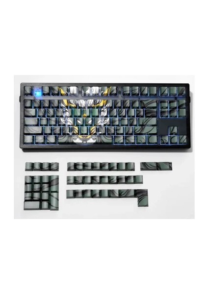 136 Anahtar Orlong Klavye Tuş Pbt Çift Atış Yan Baskı Keycaps 108 96 87 NJ80 84 75 68 64 61