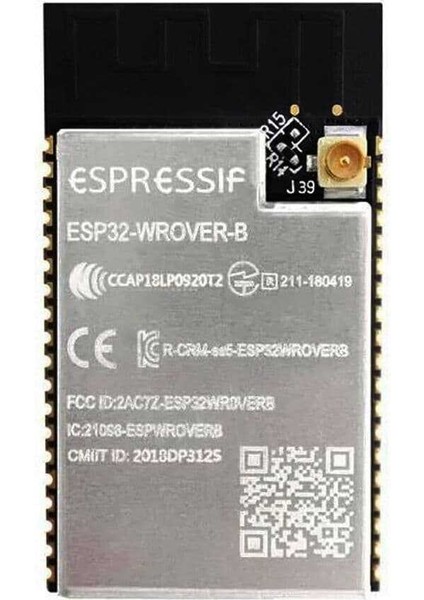 Espressif ESP32-WROVER-IB 16M 128MBIT Flash Wi-Fi Bluetooth Modülü