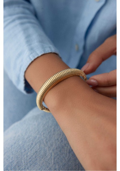 14 Ayar Altın Düz Sarmal Kelepçe fiyatları