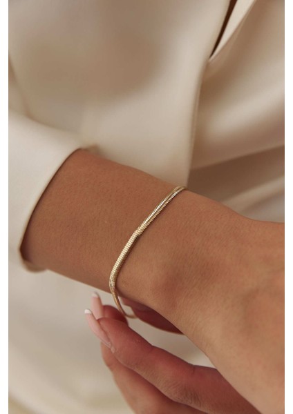 14 Ayar Altın Balık Sırtı Bileklik fiyatları