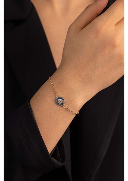 14 Ayar Altın Nazar Boncuğu Bileklik fiyatları