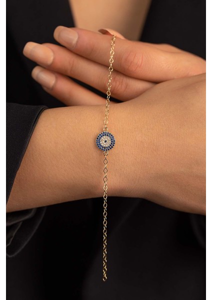 14 Ayar Altın Nazar Boncuğu Bileklik fırsatları