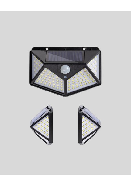 Solar Bahçe Lambası 100 LED Hareket Sensörlü Güneş Enerjili Aydınlatma indirimleri