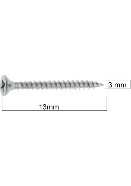 Selectron 3X13 Sunta Vidası Sivri Uçlu Ahşap Tahta Ağaç Mobilya Ayak Kulp Vidası 25 Adet fiyatları
