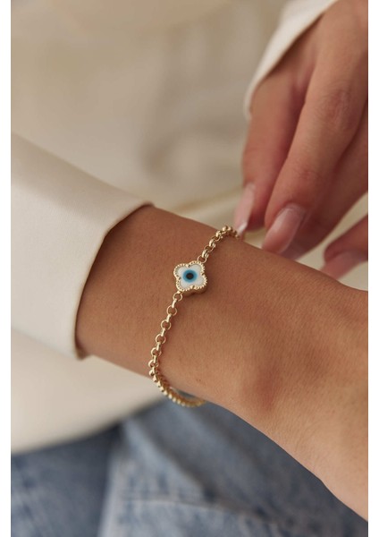 14 Ayar Altın Doch Zincir Yonca Bileklik fiyatları