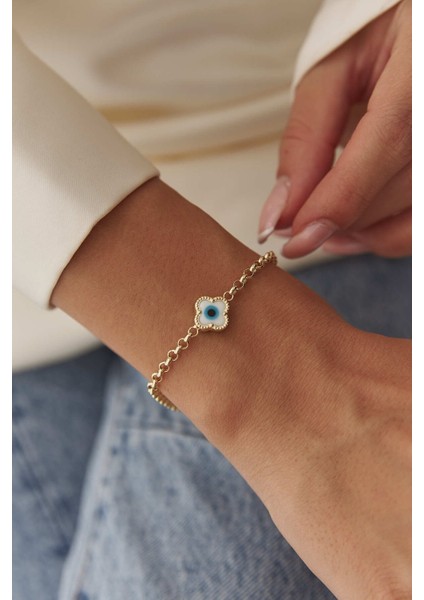 14 Ayar Altın Doch Zincir Yonca Bileklik fırsatları