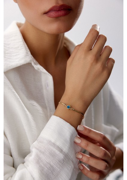 Altın Balık Sırtı Nazar Boncuklu Bileklik fiyatları