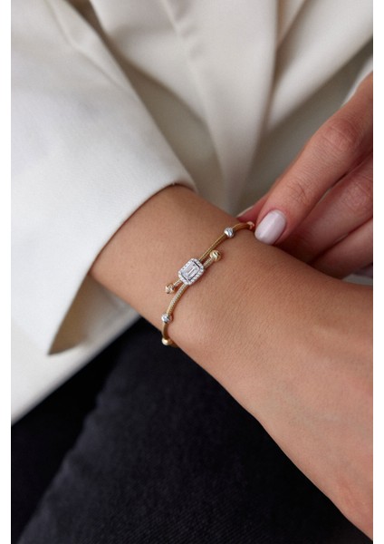 Altın Baget Bileklik Dorika Toplu