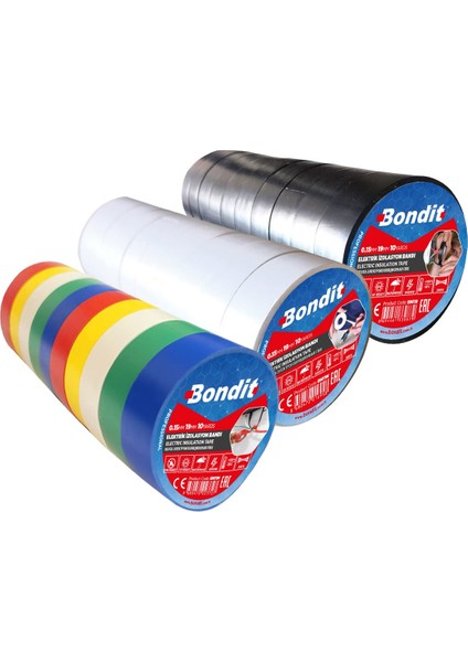 Elektrik Bantı Siyah Bondıt( 10 Adet )