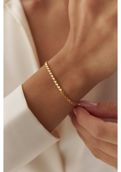 Kadın Altın Pullu Halep Bileklik Orta modelleri