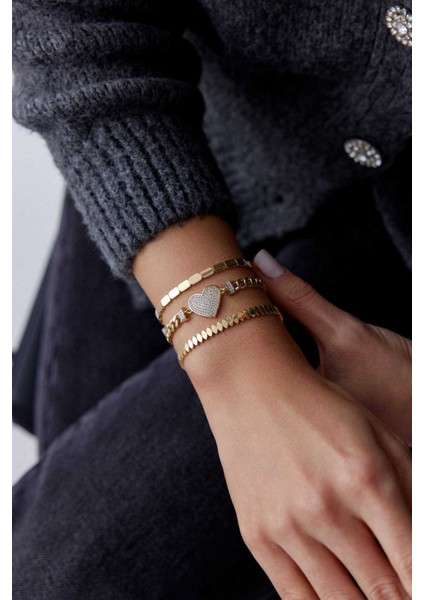 14 Ayar Altın Sıralı Dilim Bileklik fiyatları