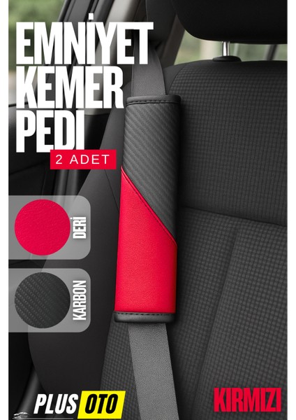 Emniyet Kemer Pedi 2 Adet Cırtlı Emniyet Kemer Kılıfı Omuz ve Boyun Koruyucu