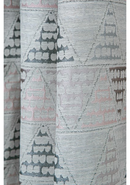 Dessin Halkalı Fon Perde Pudra 140X260 modelleri