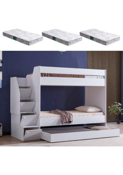 Ranza, Martin Yavrulu Ranza - Beyaz 3 Adet Comfort Yatak