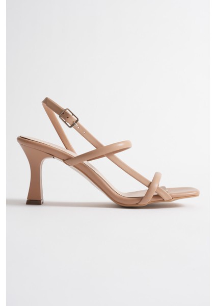 Aynom Kadın Nude Topuklu Sandalet modelleri